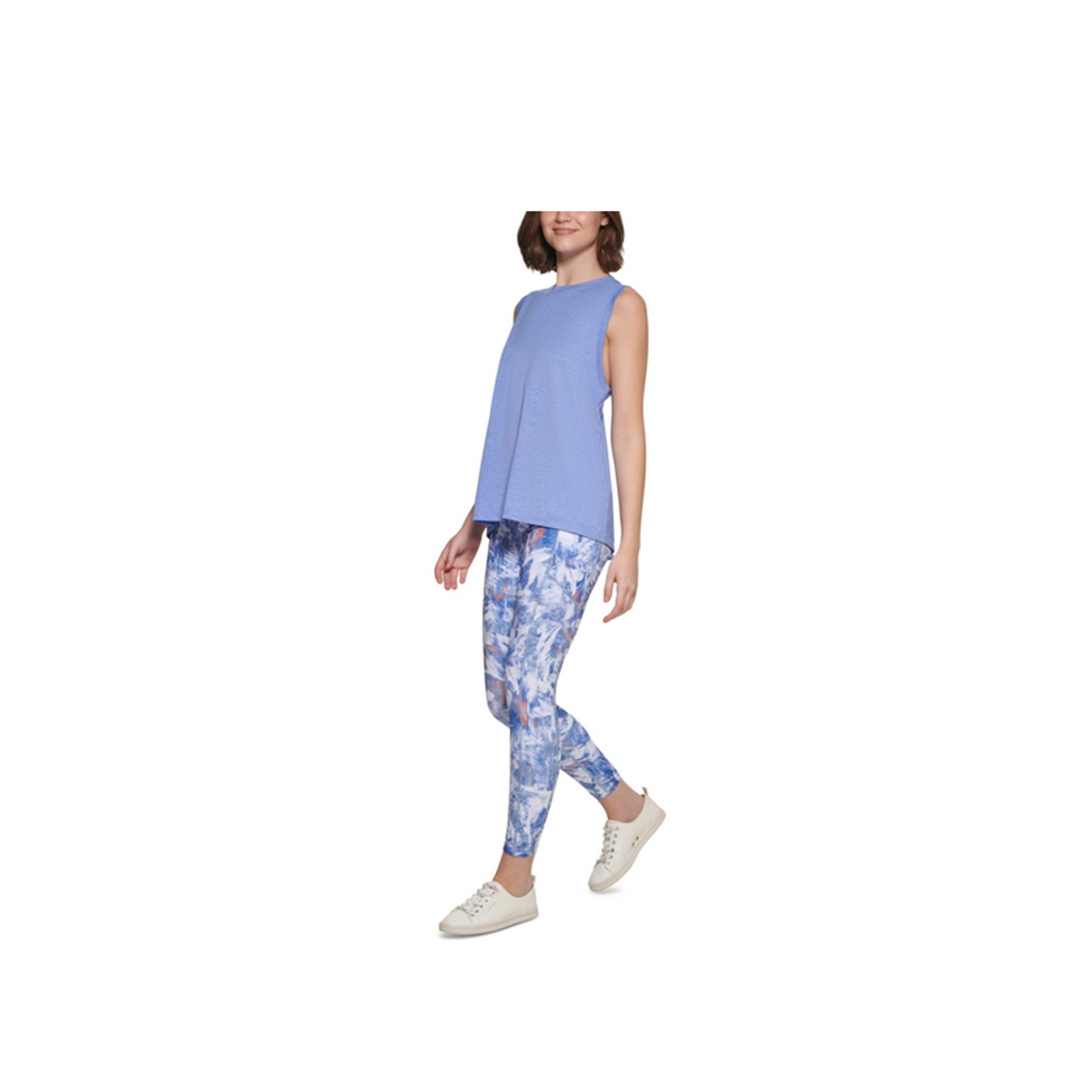 Calvin Klein Performance Dropped-Armhole Tank Top Hyacinth Size Xs
